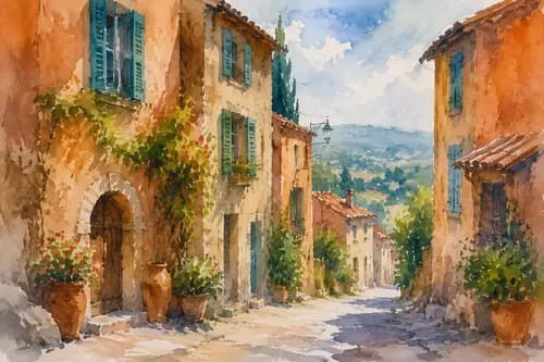 Watercolor before
